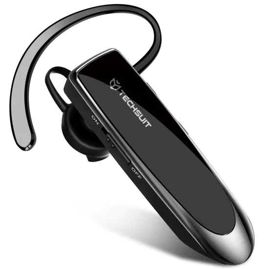Techsuit - Премиум Bluetooth слушалки UrbanEar (CB1) - HandsFree, Type-C, шумопотискане, леки и удобни - черни