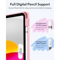 ESR - Flip Hybrid (с държач за молив) - iPad 10 (2022) 10.9 / 11 (2025 - розов