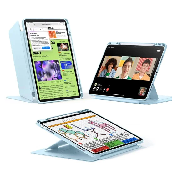 ESR - Flip Hybrid (с държач за молив) - iPad Air 13 (2024) / Air 13 (2025) - Небесно син