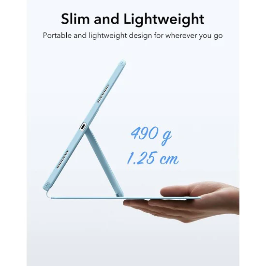 ESR - Flip Hybrid (с държач за молив) - iPad Air 13 (2024) / Air 13 (2025) - Небесно син