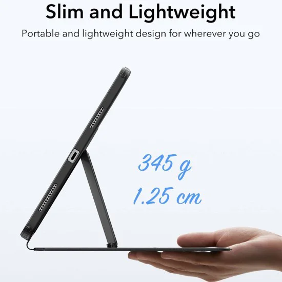 ESR - Flip Hybrid (с държач за молив) - iPad Air 4 (2020) / Air 5 (2022) / Air 11 (2024) / Air 11 (2025) - Черен