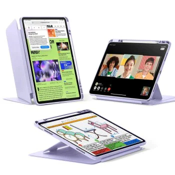 ESR - Flip Hybrid (с държач за молив) - iPad Air 13 (2024) / Air 13 (2025) - лилав
