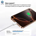 Lito - Кабел за данни (LD04) - Type-C към Lightning Fast Charging PD60W, 1m - Бял