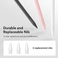 ESR - Stylus Pen Geo (6C00602) - за iPad, магнитна приставка, Bluetooth, Type-C, отхвърляне на дланта, чувствителност към наклон - бял