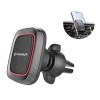 Techsuit - Стойка за кола MagGrip (S4) - Сигурна магнитна дръжка за вентилационен отвор, въртене на 360°, с метални пластини - черно/червено