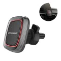 Techsuit - Стойка за кола MagGrip (S5) - Сигурна магнитна дръжка за вентилационен отвор, ъгъл на въртене 360°, с метални пластини - черно/червено