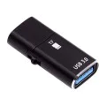 Techsuit - Четец за карти AluVoltX (CC1) - 2в1, USB3.0 към Type-C OTG, TF карта памет, 3A, Plug&Play, бърз трансфер на данни - черен