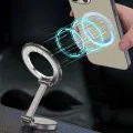 Techsuit - Стойка за кола TitanMagX (S13) - за табло и бюро, съвместим с MagSafe, сгъваем, регулируем, 3M лепило - сив