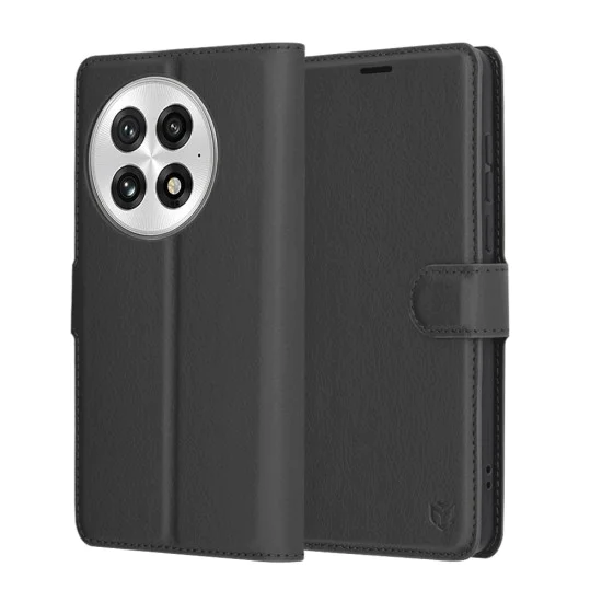 Калъф за OnePlus 13 - Кожено Протектор - Черен