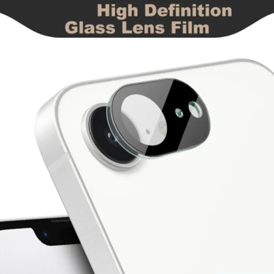 Techsuit - Пълно стъкло на камерата - iPhone 16e - Черен