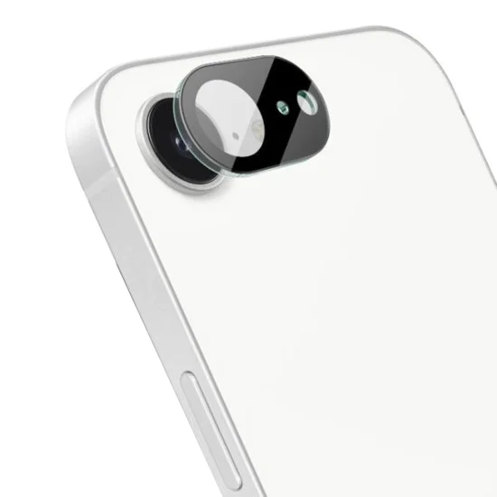 Techsuit - Пълно стъкло на камерата - iPhone 16e - Черен