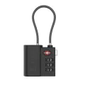 Smart Tracker (FIXTAG-LC-BK) - Фиксиран - Travel Lock с локатор, Apple Find My, IPX4, Type-C, Bluetooth 5.2, 60mAh - Черен