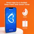 Bitvae - Електрическа четка за зъби (S2 Smart) - Ултразвукова, Мека, 8 глави, Калъф, Сензор за налягане с червена светлина, 5 режима, 1400mAh - Черна