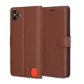 Калъф за Nothing CMF Phone 1 - Кожено Протектор - Кафяв