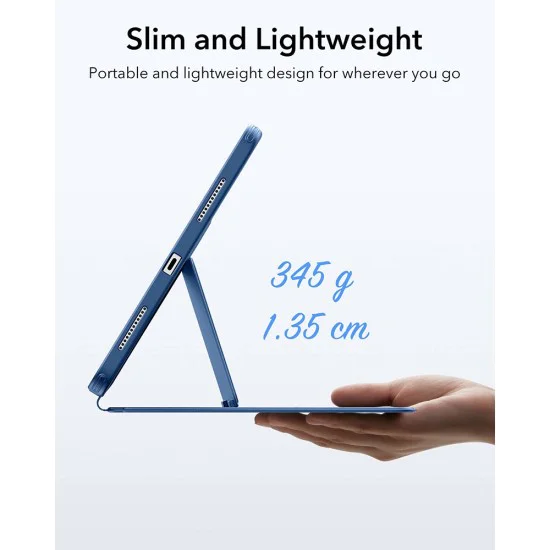 ESR - Flip Hybrid (с държач за молив) - iPad 10 (2022) 10.9 / 11 (2025) - Син