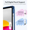 ESR - Flip Hybrid (с държач за молив) - iPad 10 (2022) 10.9 / 11 (2025) - Син