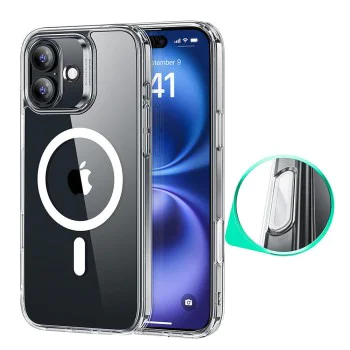 Калъф за iPhone 16 - ESR - Classic Hybrid HaloLock - Прозрачен
