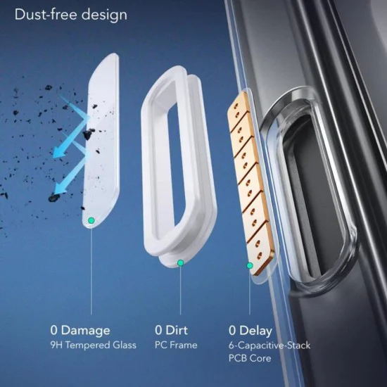 Калъф за iPhone 16 - ESR - Classic Hybrid HaloLock - Frosted Черен