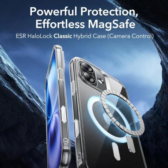 Калъф за iPhone 16 - ESR - Classic Hybrid HaloLock - Frosted Черен