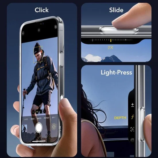 Калъф за iPhone 16 - ESR - Classic Hybrid HaloLock - Frosted Черен