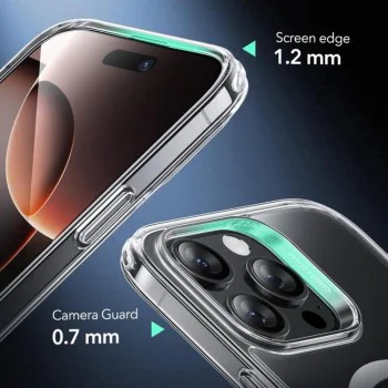 Калъф за iPhone 16 Pro - ESR - Classic Hybrid HaloLock - Прозрачен