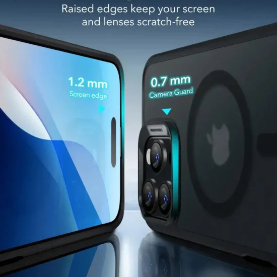 Калъф за iPhone 16 Pro - ESR - Classic Hybrid HaloLock - Frosted Черен