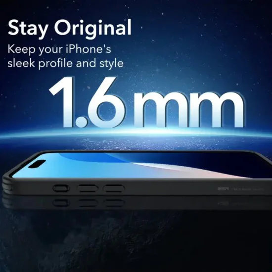 Калъф за iPhone 16 Pro - ESR - Classic Hybrid HaloLock - Frosted Черен