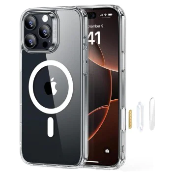 Калъф за iPhone 16 Pro - ESR - Classic Hybrid HaloLock - Прозрачен