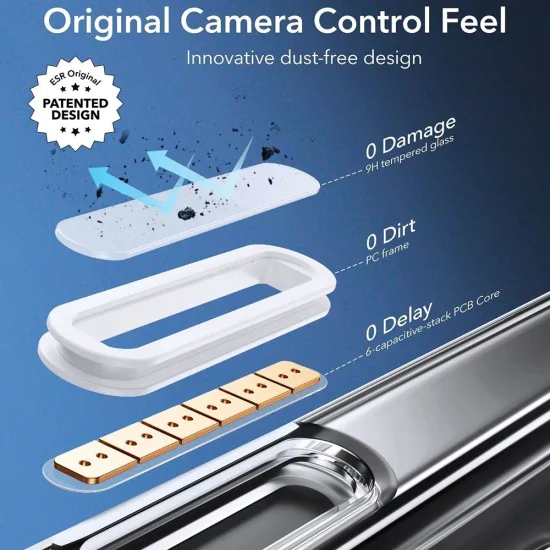 Калъф за iPhone 16 Pro Max - ESR - Classic Hybrid HaloLock - Прозрачен