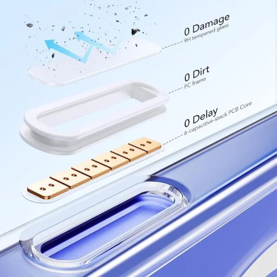 Калъф за iPhone 16 - ESR - Classic Hybrid HaloLock Kickstand - Прозрачен
