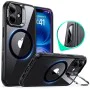 Калъф за iPhone 16 - ESR - Classic Hybrid HaloLock Kickstand - Прозрачен Черен