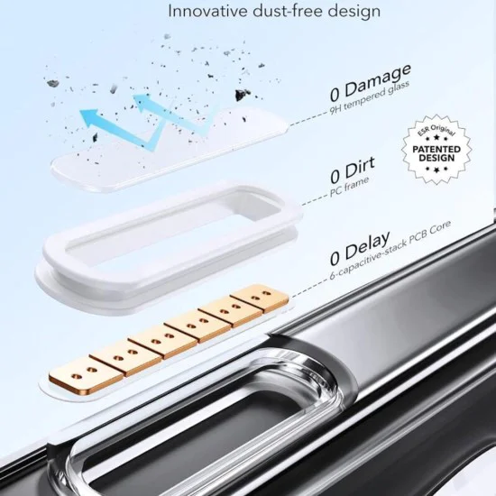 Калъф за iPhone 16 Pro - ESR - Classic Hybrid HaloLock Kickstand - Frosted Черен