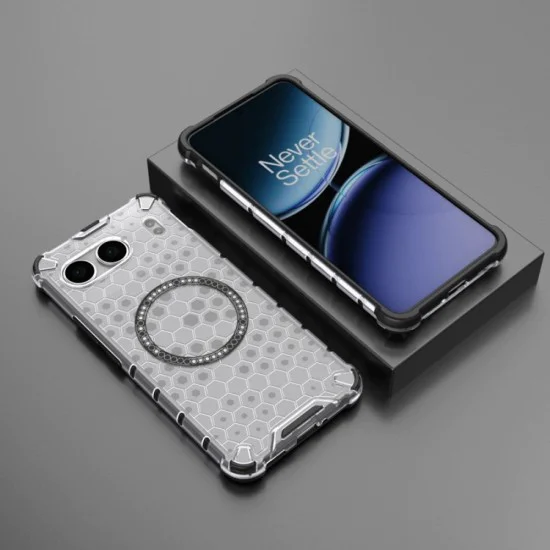 Калъф за OnePlus Nord 4 - Techsuit - Honeycomb Shield MagSafe - Бял