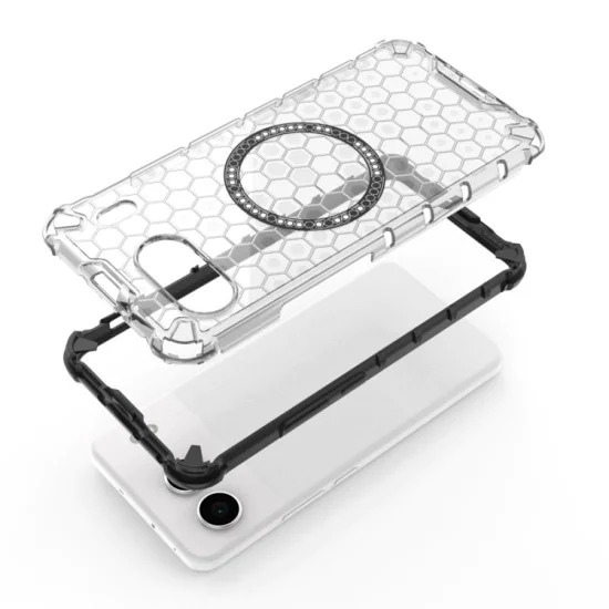 Калъф за OnePlus Nord 4 - Techsuit - Honeycomb Shield MagSafe - Бял