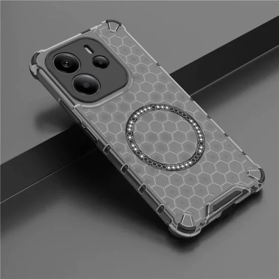 Калъф за iPhone 15 Pro - Techsuit - HoneyComb Shield MagSafe - Черен