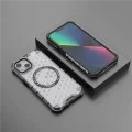 Калъф за iPhone 14 - Techsuit - HoneyComb Shield MagSafe - Бял