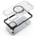 Калъф за iPhone 14 - Techsuit - HoneyComb Shield MagSafe - Бял