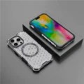 Калъф за iPhone 16 Pro - Techsuit - Honeycomb Shield MagSafe - Бял