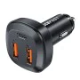 Acefast - Зарядно за кола (B9) - 2x USB, Type-C, Бързо зареждане, 66W, PD3.0, QC4+, Цинкова сплав - Черно