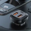 Acefast - Зарядно за кола (B9) - 2x USB, Type-C, Бързо зареждане, 66W, PD3.0, QC4+, Цинкова сплав - Черно