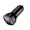 Acefast - Зарядно за кола (B4) - с дигитален дисплей, бързо зареждане, USB, Type-C, 66W - Черно