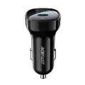 Acefast - Зарядно за кола (B4) - с дигитален дисплей, бързо зареждане, USB, Type-C, 66W - Черно