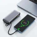 Външна батерия – Acefast (M22-20000) – с кабел, Type-C, 20000mAh, 74Wh, PD130W, двупосочно зареждане, LED дисплей – Черен