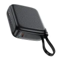 Външна батерия – Acefast (M15-10000) – с Type-C кабел + порт, 10000mAh, 38.5Wh, PD20W, LED индикатор – Черен