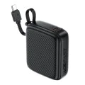 Външна батерия – Acefast (M15-10000) – с Type-C кабел + порт, 10000mAh, 38.5Wh, PD20W, LED индикатор – Черен
