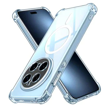 Калъф за Honor Magic7 Pro - Techsuit - Удароустойчив Clear Silicone MagSafe - Прозрачен