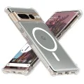 Калъф за Google Pixel 7 Pro - Techsuit - Удароустойчив Clear Silicone MagSafe - Прозрачен
