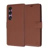 Калъф за Sony Xperia 1 VI - Кожено Протектор - Кафяв