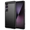 Калъф за Sony Xperia 1 VII - Techsuit - Carbon Silicone - Черен