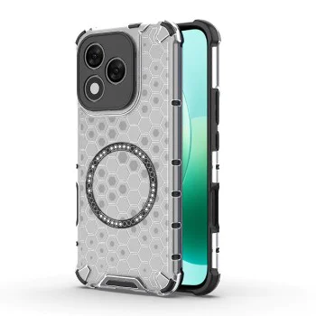 Калъф за Honor 400 Lite - Techsuit - HoneyComb Shield MagSafe - Бял